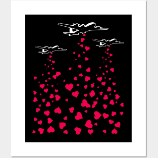Drop Hearts Not Bombs Spread Love Posters and Art